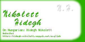 nikolett hidegh business card